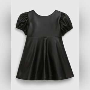 Gap Baby Black Leather Dress w/Bloomers - 12-18 months